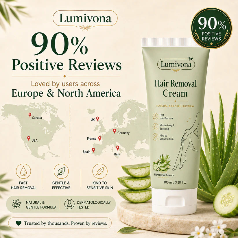 Natural Gentle Hair Removal Cream | For Women & Men, Sensitive Skin