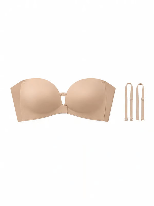 Women's Strapless Front Closure Push-Up Bra