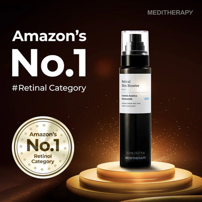 MEDITHERAPY Retinal Skin Booster Serum | Retinaldehyde, Niacinamide Anti-Aging Serum - K-Beauty Facial Serum for Fine Lines, Firming & Radiance | Hydrating Face Serum All Skin Types