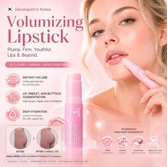💗💗 Developed in Korea | Anti-Aging | Moisturizes & Smooths Skin | Plumps Lips, Bust, & Hips | Improves Dark Spots | Firms Skin | Pink Collagen Multi-Effect Plumping Serum Stick