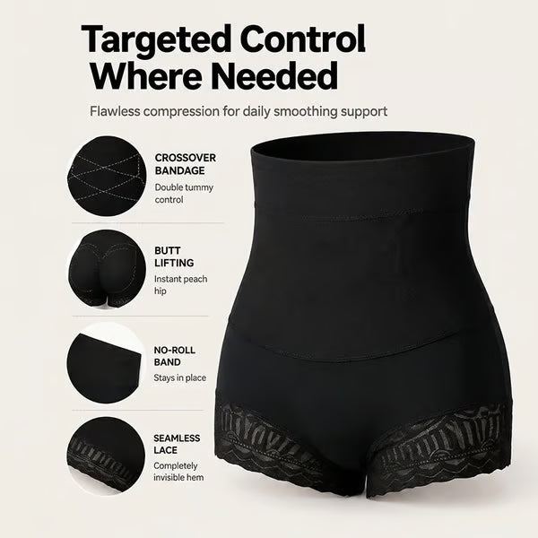 🥳2026 HOT SALE🥳💞50K+ SOLD!✨ 💝 Women's Cross Tummy Control Shapewear Panties