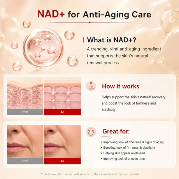 ✨ NAD+ EGF Firming Face & Neck Serum Advanced Korean Anti-Aging Lift Formula 1.01 oz