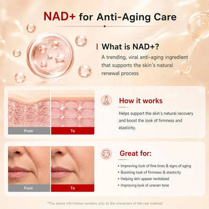 ✨ NAD+ EGF Firming Face & Neck Serum Advanced Korean Anti-Aging Lift Formula 1.01 oz