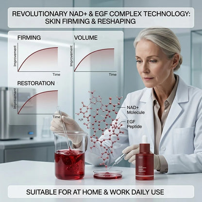 ✨ NAD+ EGF Firming Face & Neck Serum Advanced Korean Anti-Aging Lift Formula 1.01 oz