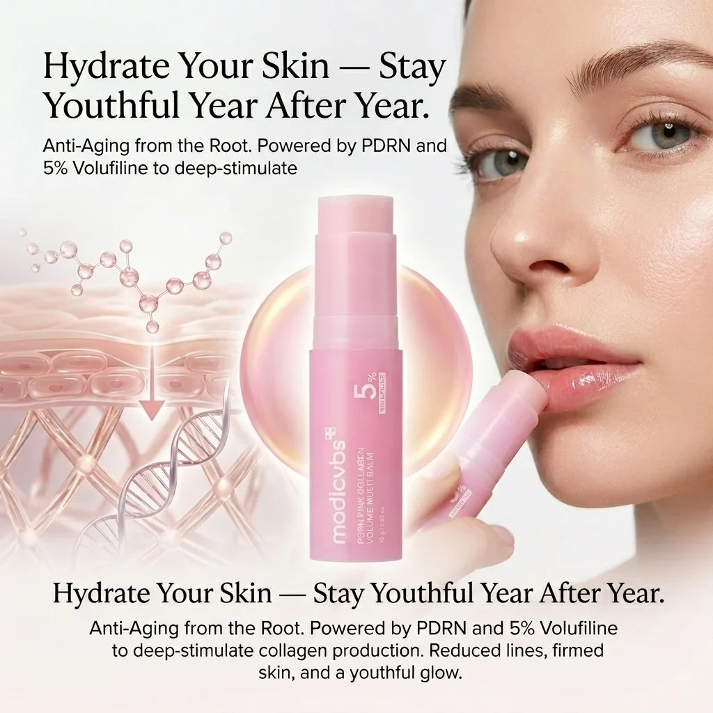 💗💗 Developed in Korea | Anti-Aging | Moisturizes & Smooths Skin | Plumps Lips, Bust, & Hips | Improves Dark Spots | Firms Skin | Pink Collagen Multi-Effect Plumping Serum Stick