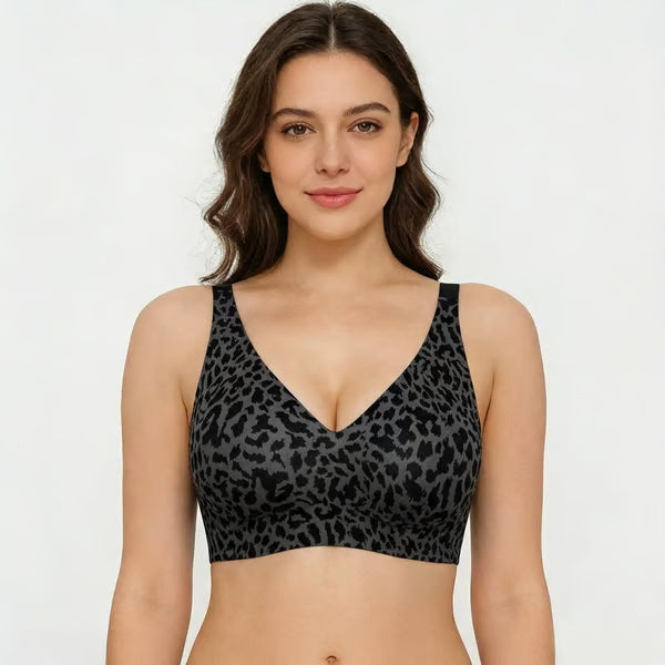 🏆LAST DAY SALE 49% OFF 🔥Super Firming Retro Leopard Print Bra | Women Wirefree Bras 👍No More Sagging Breasts