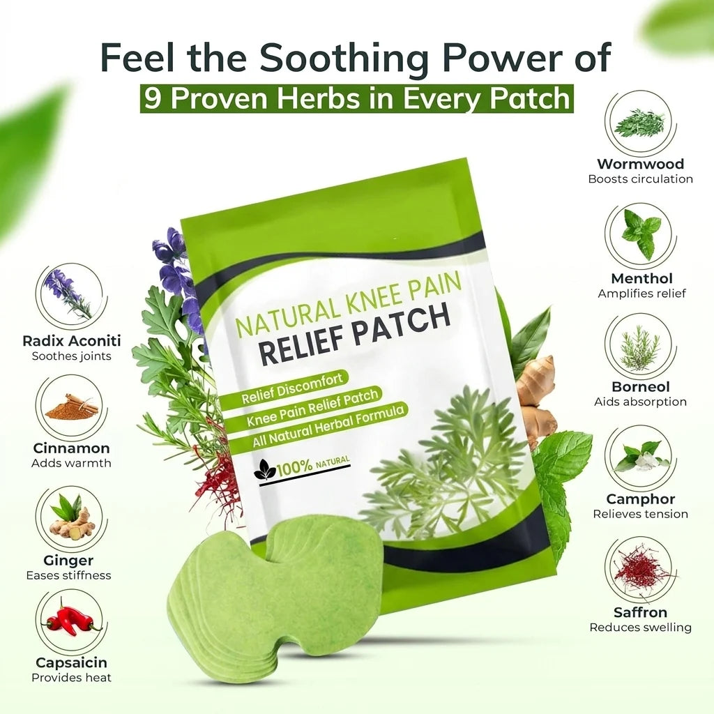 🌿 Multifunctional Herbal Warming Pain Relief Patches (12-Pack)