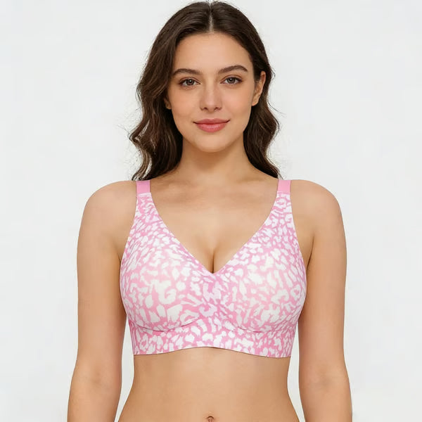 🏆LAST DAY SALE 49% OFF 🔥Super Firming Retro Leopard Print Bra | Women Wirefree Bras 👍No More Sagging Breasts