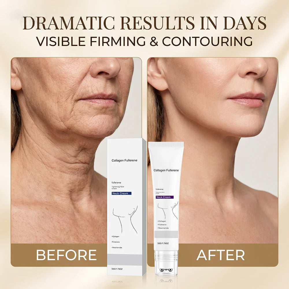 ✨ MAGIC COLLAGEN & FULLERENE NECK CREAM Lift. Tighten. Sculpt. Reverse the Look of Neck Aging in Days 💎