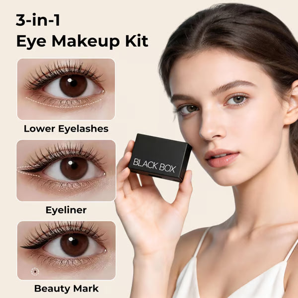 🥳2026 HOT SALE🥳💋50K+ SOLD!🔥 50% OFF!3-in-1 Kit: Eyeliner and Lower Lash Stamp