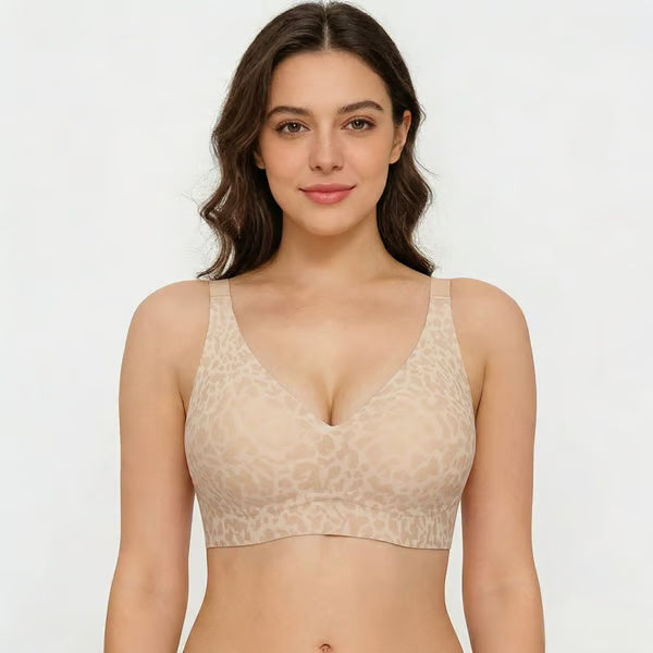🏆LAST DAY SALE 49% OFF 🔥Super Firming Retro Leopard Print Bra | Women Wirefree Bras 👍No More Sagging Breasts
