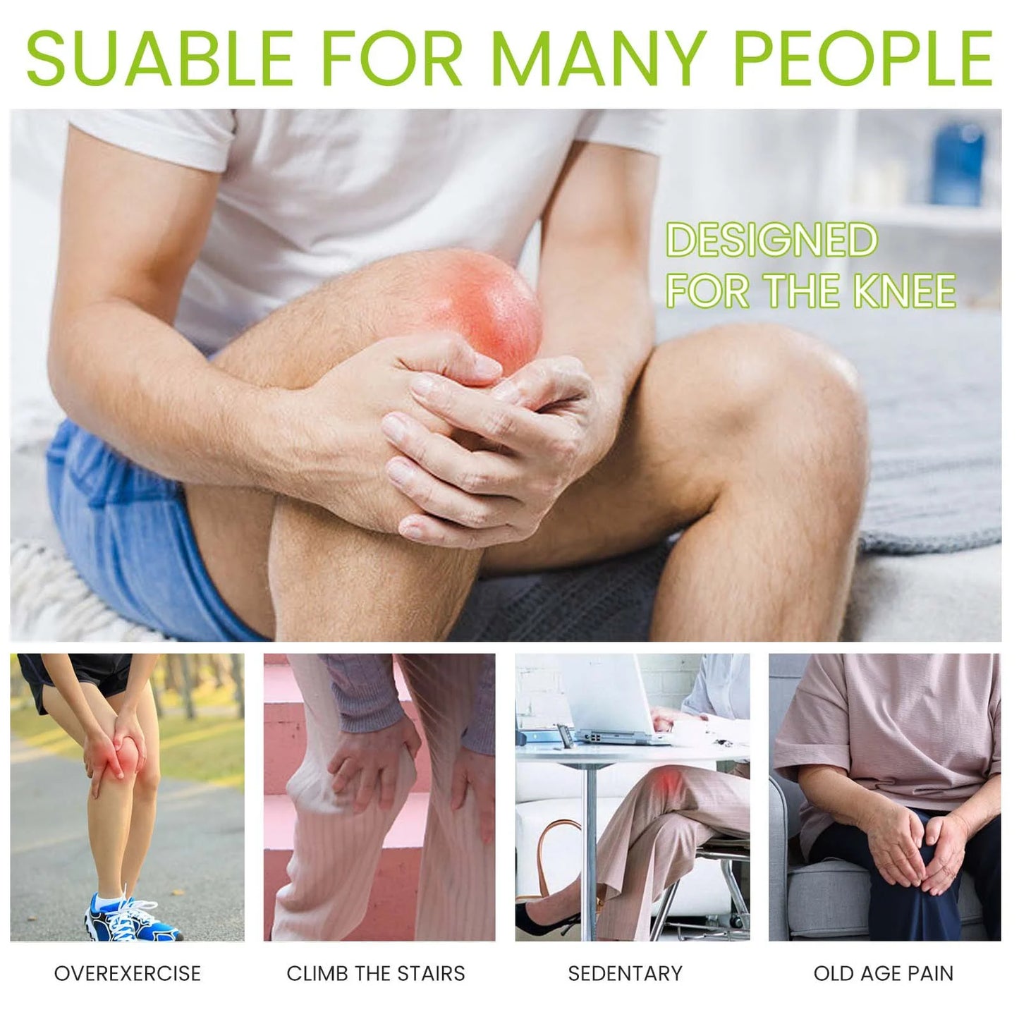 🌿 Multifunctional Herbal Warming Pain Relief Patches (12-Pack)
