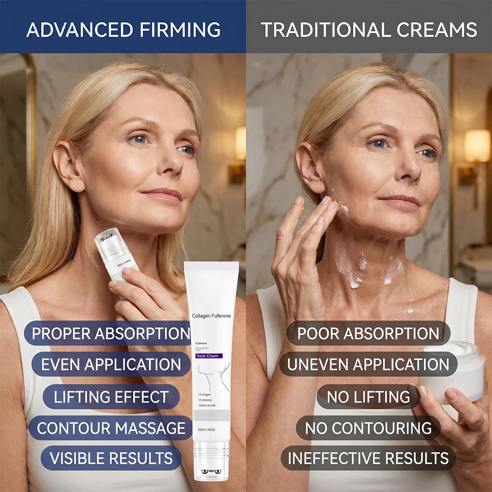 ✨ MAGIC COLLAGEN & FULLERENE NECK CREAM Lift. Tighten. Sculpt. Reverse the Look of Neck Aging in Days 💎