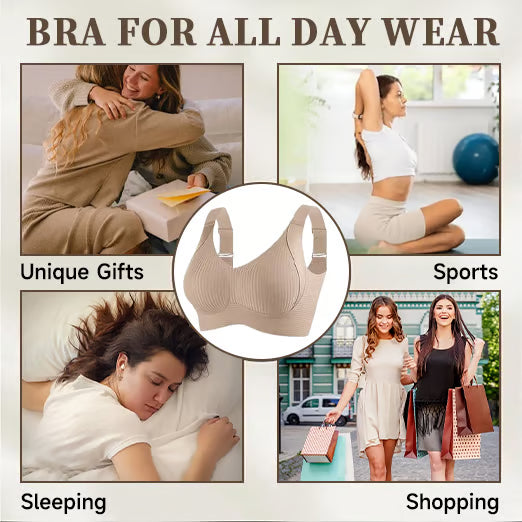 🎁 Buy 1 Get 3 Packs🔥Super Firming Wire-Free Push Up Bra All-Day Comfort No More Sagging (3-Pack Value Set)