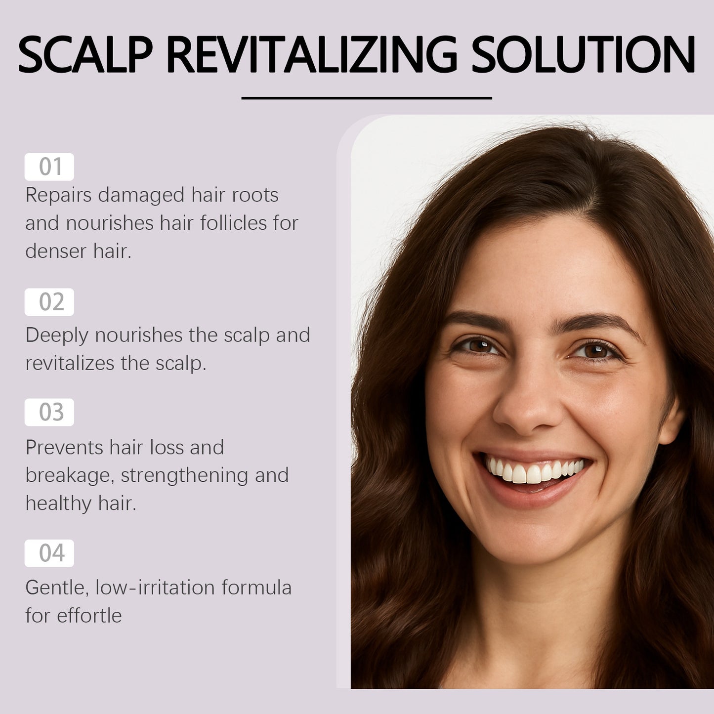 Hair Thickening Roll-On Serum Reduces Hair Shedding / Targets Thinning Areas / Nourishes the Scalp Support fuller, healthier-looking hair every day
