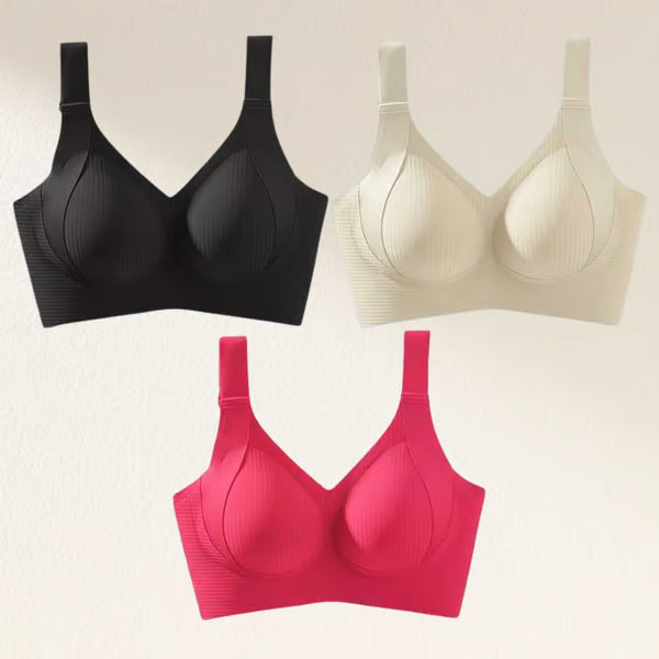 🎁 Buy 1 Get 3 Packs🔥Super Firming Wire-Free Push Up Bra All-Day Comfort No More Sagging (3-Pack Value Set)