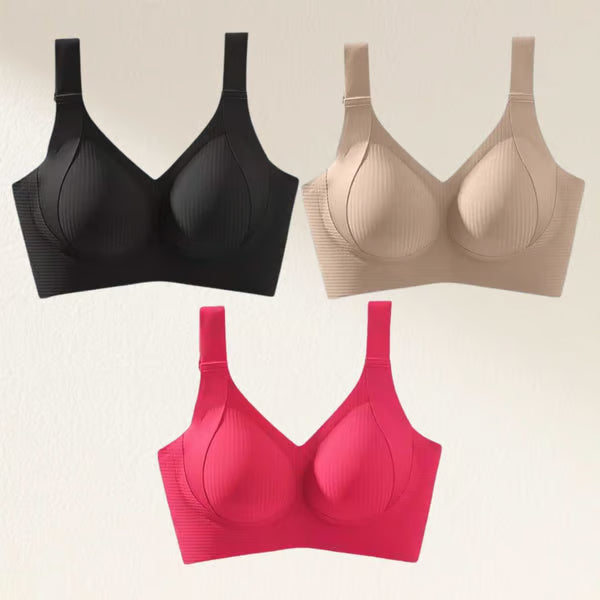 🎁 Buy 1 Get 3 Packs🔥Super Firming Wire-Free Push Up Bra All-Day Comfort No More Sagging (3-Pack Value Set)