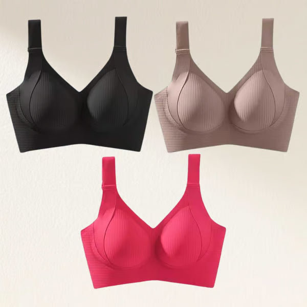 🎁 Buy 1 Get 3 Packs🔥Super Firming Wire-Free Push Up Bra All-Day Comfort No More Sagging (3-Pack Value Set)