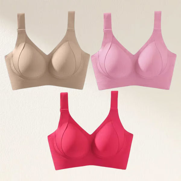 🎁 Buy 1 Get 3 Packs🔥Super Firming Wire-Free Push Up Bra All-Day Comfort No More Sagging (3-Pack Value Set)