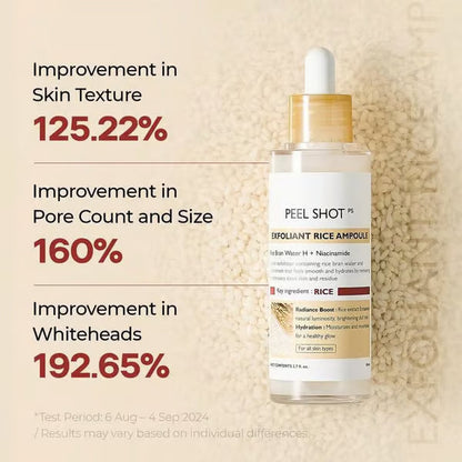 🏆Flash Sale⚡ 50K+ SOLD! Almost Gone-💥🔥Peel Shot Glow Rice Ampoule Duo